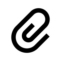 Paper Clip Flat Vector Icon