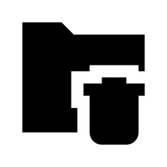 Delete Folder Flat Vector Icon
