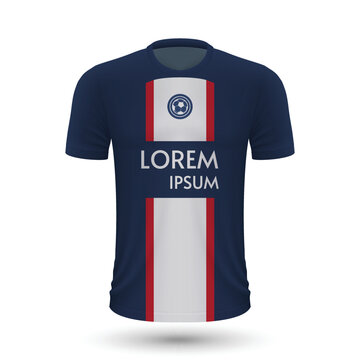 Realistic soccer shirt PSG
