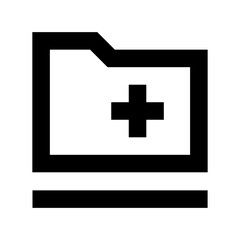 Add Folder Flat Vector Icon