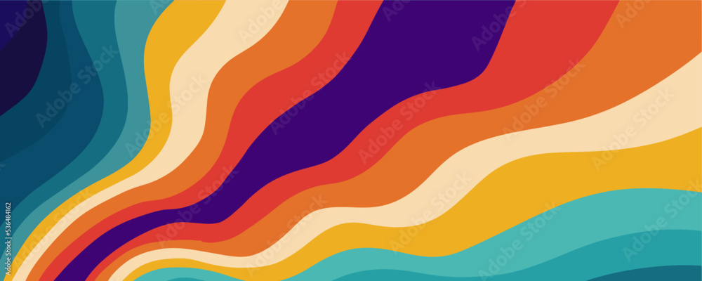 Aufkleber Abstract trendy liquid background design. Retro 80s and fluid pattern for copy space frame design and wallpaper