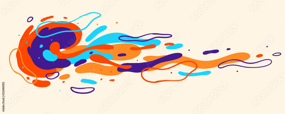 Aufkleber Abstract trendy liquid background design. Retro 80s and fluid pattern for copy space frame design and wallpaper