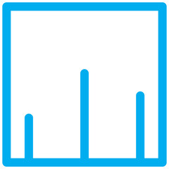 it's an icon with a blue outline style