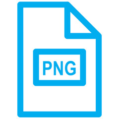 it's an icon with a blue outline style