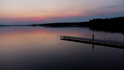 Sunset in Elk Island National Park