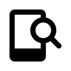 Mobile Search Flat Vector Icon
