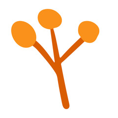 Trendy natural illustration for design element and ornament