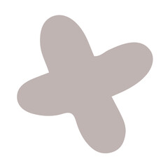 Cute and simple flower illustration in trendy color theme for design element and ornament