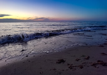 sunset on the beach
