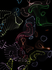 Digital abstract striped ripples texture