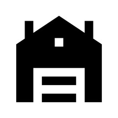 Warehouse Flat Vector Icon
