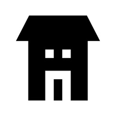 Farm House Flat Vector Icon 