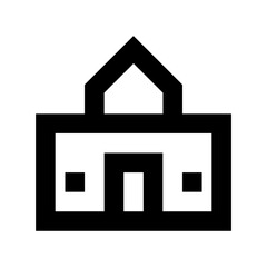 Mansion Flat Vector Icon