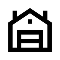 Warehouse Flat Vector Icon