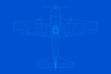 Avión de caza clásico de hélice embarcado Hellcat