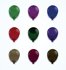 real balloon vector eps