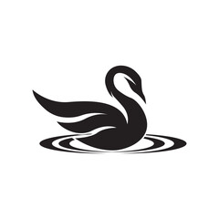 Swan logo Template vector illustration