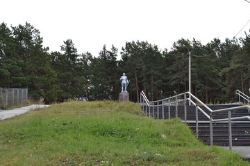 person walking on the stairs