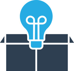 bulb box Vector Icon
