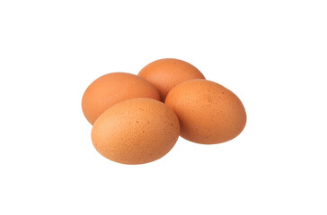 Eggs isolated on white