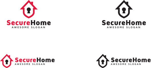 Secure home logo template