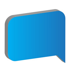 it's an icon in 3d style in light blue and dark blue gradient