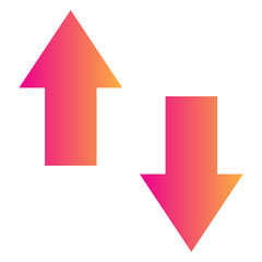 it's an icon with a red and orange gradient style glyph