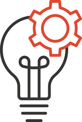 Solution Bulb Vector Icon
