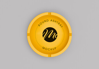 Top View Ashtray Mockup