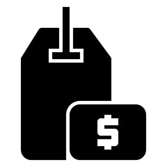 Icon Label Tag With Style Glyph