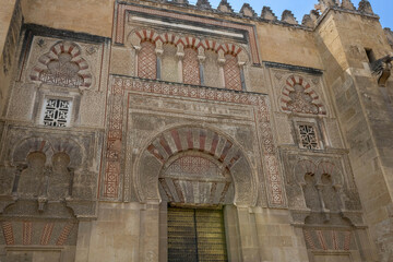 The Mudejar-style exterior of the Mosque-Cathedral of Córdoba, Spain