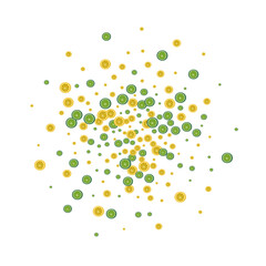 Juicy Lemon Background White Vector. Fruit Dessert Illustration. Bright Decor Lime. Green Effect Set.