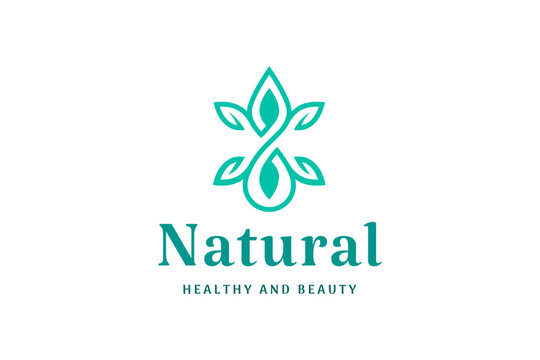 beauty logo with modern and elegant shape