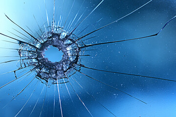 background bullet hole glass abstract crime gun shot