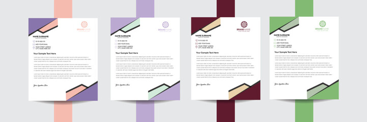 Creative and Clean business style letterhead for your corporate project design. Print ready with vector and illustration