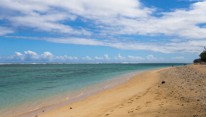 Fototapeta na wymiar La Saline beach, La Reunion island, france