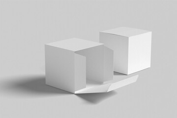 Square box mockup