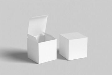 Square box mockup