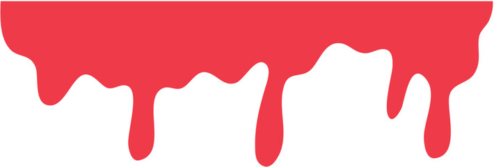 Red dripping paint illustration
