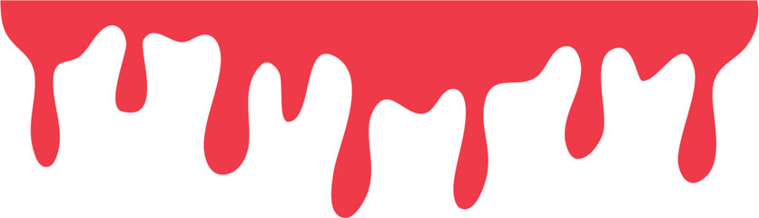 Red dripping paint illustration