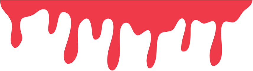 Red dripping paint illustration