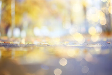 abstract blurred autumn background park, city fall nature october