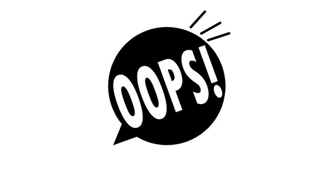 oops, oops logo, error icon, error 404