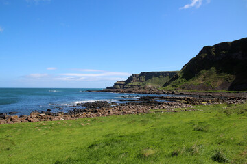 Giant's Causeway on the coast of Northern Ireland 