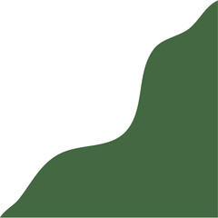 Abstract Blob Corner Border