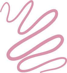 Pink Abstract Squiggle