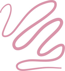 Pink Abstract Squiggle
