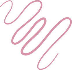 Pink Abstract Squiggle