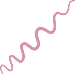 Pink Abstract Squiggle