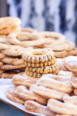 cookies on a wooden background